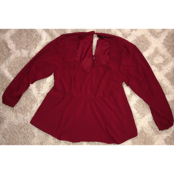 Torrid Sweetheart Neckline Peplum Blouse - Picture 3 of 14